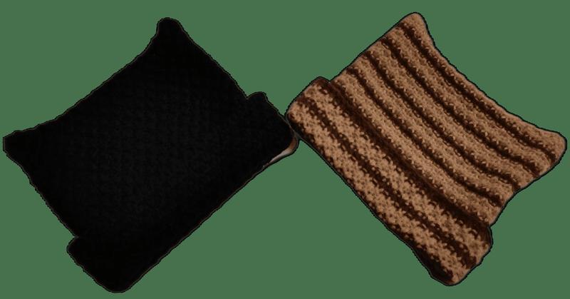 クリームフォーファー素材にパール装飾が施されたイヤーマフ、ホワイト系 - Oeko-Tex & BSCI certified